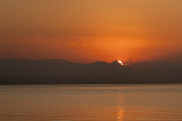 Sun Rising Over the Mediterranean &ndash; Benalm&aacute;dena, Spain