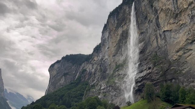 Staubbachfall Waterfall in Lauterbrunnen