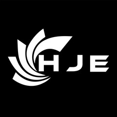 HJE letter design. HJE letter technology logo design on a Black background. HJE Monogram logo design for an entrepreneur and business