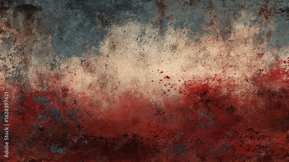 Poster grunge inspired military texture with layered digi elements for graphic design and background use