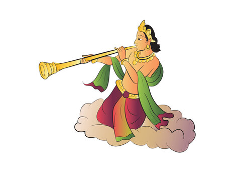 Indian Jain religious story character of dev 
