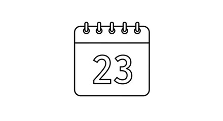 black calendar icon