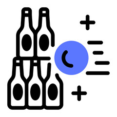 This Bottle throw icon is suitable for Amusement Park, Entertainment, etc.