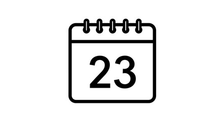 black calendar icon