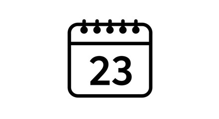 black calendar icon