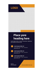 Business roll up banner design template.