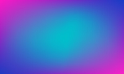 A vibrant, pixelated gradient background transitions from bright turquoise in the center to deep purple and pink at the edges, creating a modern, abstract aesthetic.