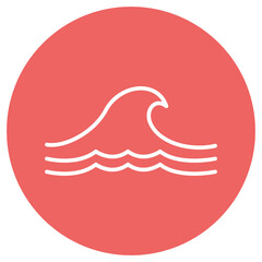 Wave Icon – Simple Nautical Design Element
