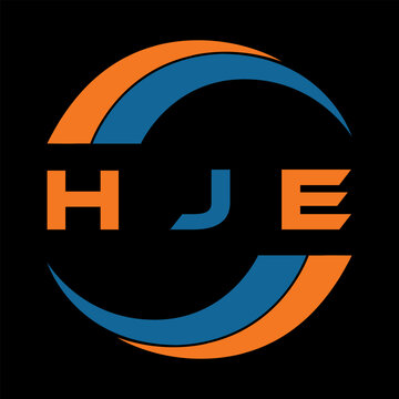HJE letter design. HJE letter technology logo design on a Black background. HJE Monogram logo design for an entrepreneur and business