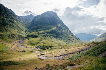 Three Sisters of Glencoe in Scottish Highlands