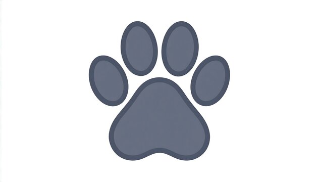 Pet paw print icon