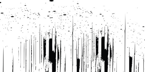 Abstract Vector Brush Stroke Pattern in Black Ink with Artistic Texture for Bold Branding, Apparel Prints, and Poster Backgrounds