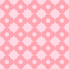 Floral seamless pattern.Flower repeat pattern isolated on background.Geometric vector illustration background.