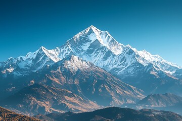 Untouched white mountain tops high resolution picture