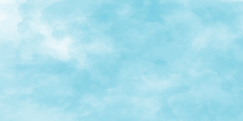Obraz premium High-Resolution Soft Blue Watercolor Paper Texture with Gentle Cloud-Like Brush Effects and Subtle Artistic Grain for Background Use