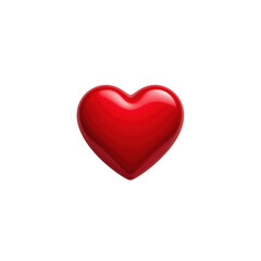 A Vibrant Red Heart Symbolizing Love Emotions and Affection in a Minimalist Background Setting