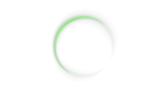 Neon eclipse light effect with glowing green orbit rings. Perfect for high-tech backgrounds, motion graphics, space themes, digital visuals, or minimalist sci-fi UI design concepts.