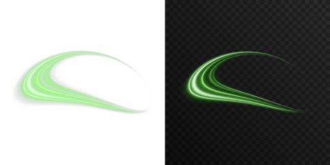 Neon glowing green rings with orbit effect and radial flare. Futuristic digital halo in dark space. Ideal for sci-fi design, UI interface, cosmic backgrounds, vibrant tech posters and energy concept