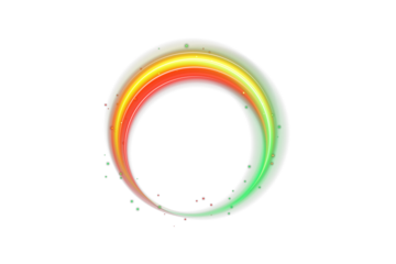 Neon light ellipse with dynamic swirl effect, bright gradient colors in pink, blue, and purple. Abstract magic portal, futuristic energy ring for sci-fi fantasy backgrounds, modern illustration, and v