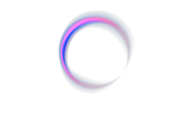 Futuristic glowing neon ellipse in vivid pink, blue, and violet tones on transparent dark background. Magic swirl ring energy flow, abstract portal light effect for sci-fi scenes, fantasy art, and dig