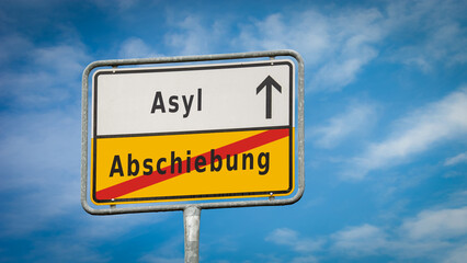 Signposts the direct way to Asylum versus Deportation