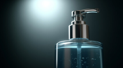 Obraz premium A bottle of hand soap with a pump on top