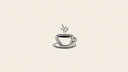 Simple coffee cup illustration