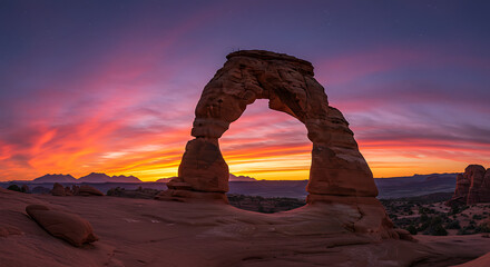 Stunning Sunset Arches National Park