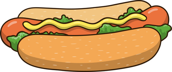 핫도그 길거리 음식 