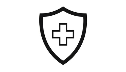 Obraz premium Shield with plus sign