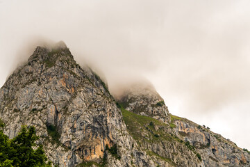 Paisaje en Bulnes, Picos de Europa.