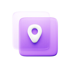 Road sign 3d web and apps icon