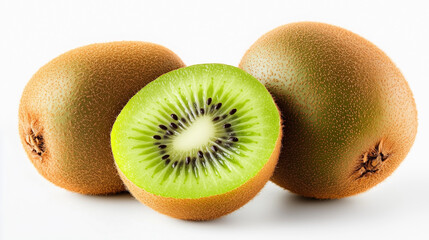 Fototapeta premium kiwi fruit on white background