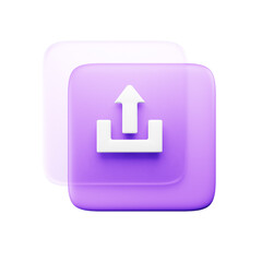 Road sign 3d web and apps icon