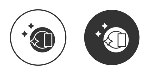 Washing dishes icon. flat sign design. Vector symbol pictogram. UX UI icon