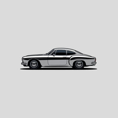 Fototapeta premium Transportation Icon – Car Vector Illustration for Web, App, and Infographics