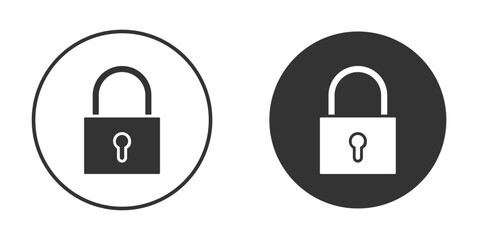 Lock icon. flat sign design. Vector symbol pictogram. UX UI icon