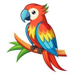 Obraz premium parrot on a branch