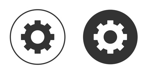 Cogwheel icon. flat sign design. Vector symbol pictogram. UX UI icon