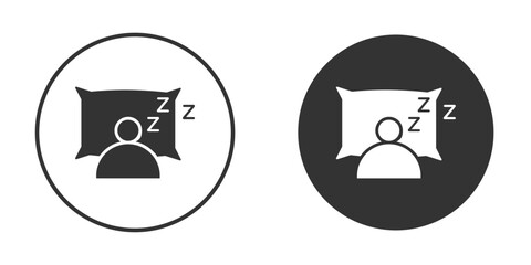 Bedtime icon. flat sign design. Vector symbol pictogram. UX UI icon