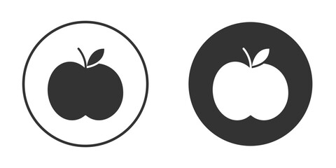 Apple icon. flat sign design. Vector symbol pictogram. UX UI icon
