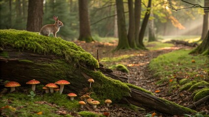 Rabbit in Natural Habitat