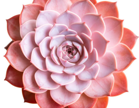 Beautiful pink succulent with layered petals 