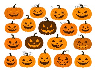 Halloween jack-o'-lanterns collection