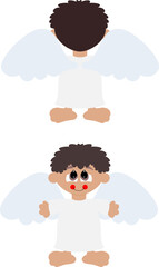 Angel, cute, simple, cut , laser, Cricut,paper, felt, fabric, decoration, school, party, kids , pattern, layers,