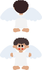 Angel, cute, simple, cut , laser, Cricut,paper, felt, fabric, decoration, school, party, kids , pattern, layers,