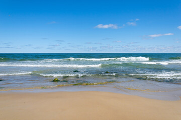 sea waves on the Baltic Sea