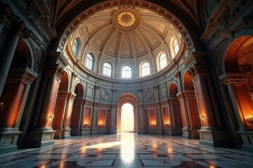 Stunning dome, complex architectural features, religious, italy, shadow