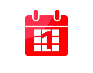 Bright orange star icon on a transparent background