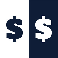 Dollar Sign Symbol Icon Vector Money.